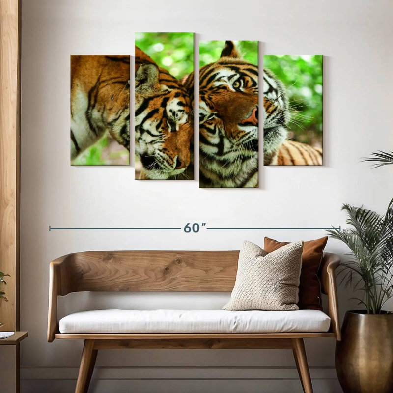 Loving Tigers, H 32 po x l 52 po