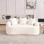 Causeuse incurvée confortable avec éponge à compression complète, canapé sans assemblage idéal pour les petits espaces et les appartements avec coussins décoratifs-741574123