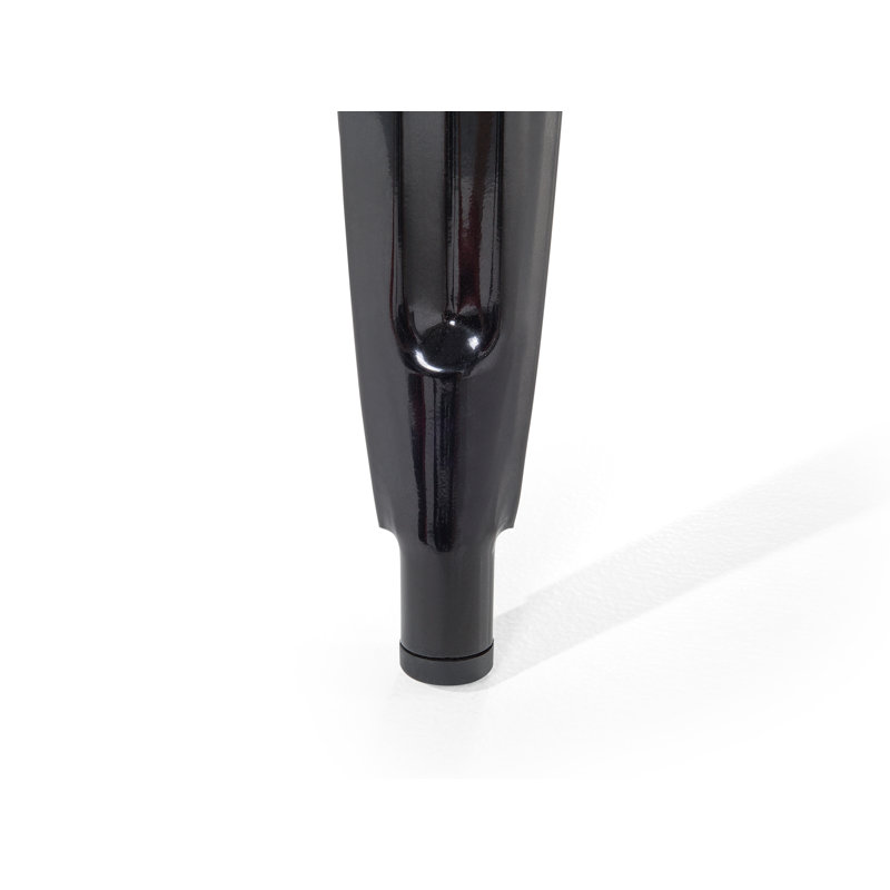 Redcar Counter Stool with Metal Frame, Black, 46cm H x 32cm W x 32cm D