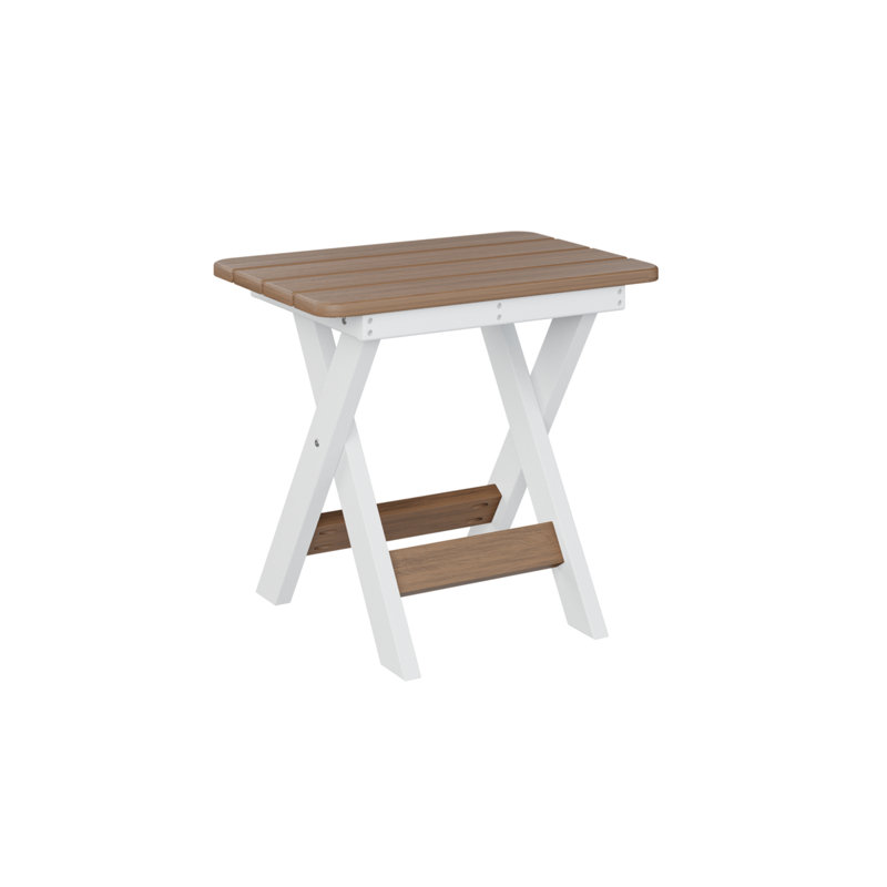 Folding End Table, Antique Mahogany