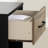 Arlen 1-Drawer Nightstand Weathered Oak and Matte Black-54391122