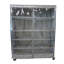 Étagère de rangement en grillage avec panneau transparent, H 72 po x l 72 po x P 18 po-1916518970