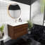 Meuble-lavabo mural 36 po Jack en chêne fumé avec évier en acrylique renforcé Jack-1212096755