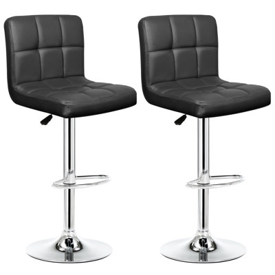 Evererdo Swivel Adjustable Height Bar Stools
