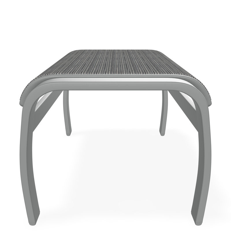Belle Isle Sling Aluminum Frame Ottoman, Graphite, Canvas Granite Sunbrella® Canvas