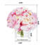 Centre de table d'hortensias dans un vase