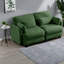 Canapés modulaires à compression, causeuse modulaire en chenille verte, canapé moderne