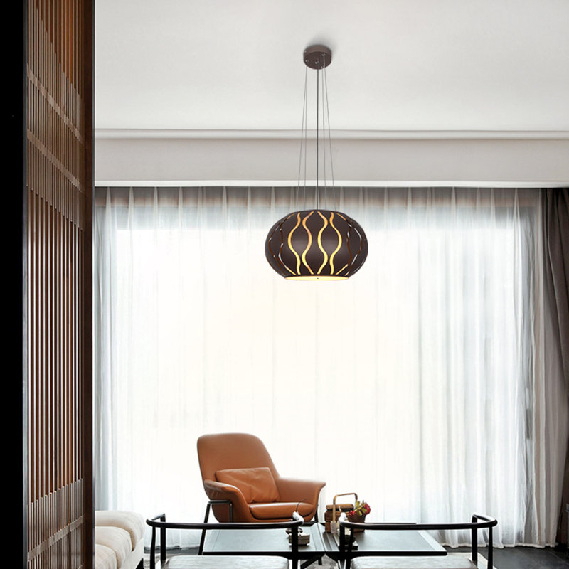 Frinton 3 - Light Coffee Brown Unique/Statement Pendant