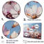 Mauve, fleurs sauvages mauves, impression sur toile-493186428-493186419