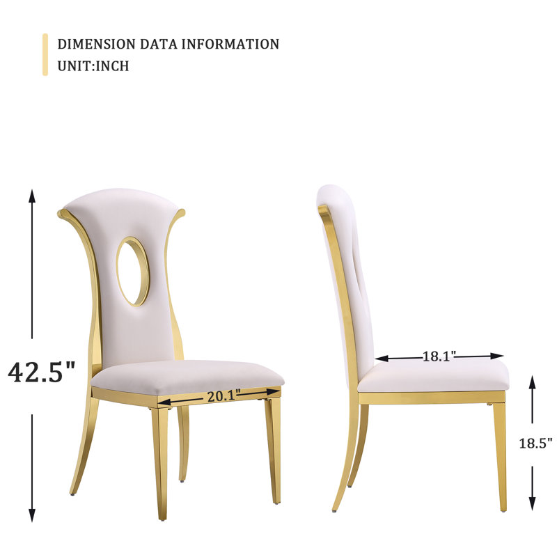 Chaise d'appoint Kipten, Blanc