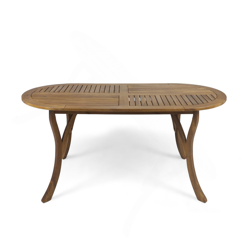 Acacia Wood 70" Dining Table, Teak