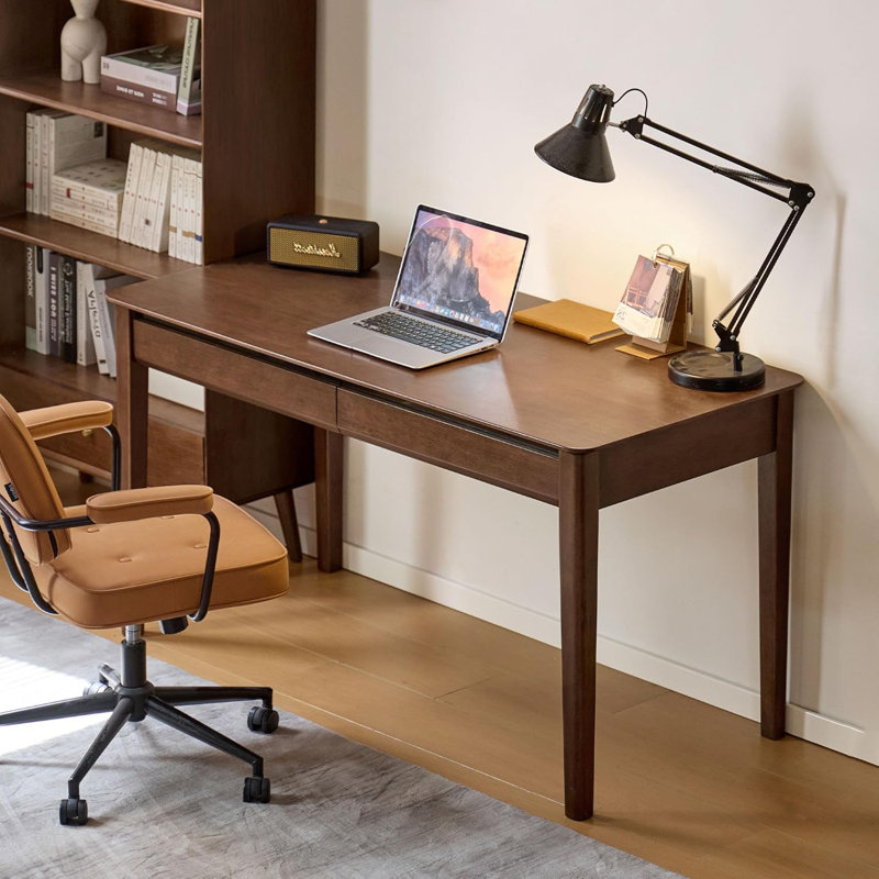 Bureau en bois massif avec tiroir, L 47 po