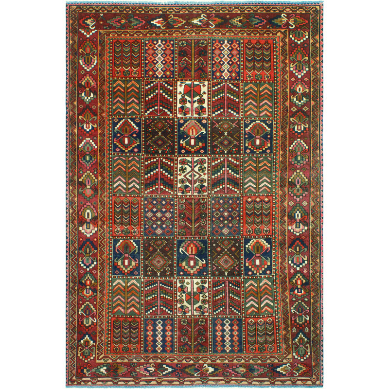 Khylar Distressed Len Burgundy Rug
