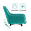 Irie Single Velvet Upholstered Dining Chair with Arm-709970148