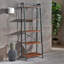 Misk 171 cm H x 60 cm W Iron Ladder Bookcase