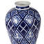 D7,8X12,8, vase Valora bleu et blanc