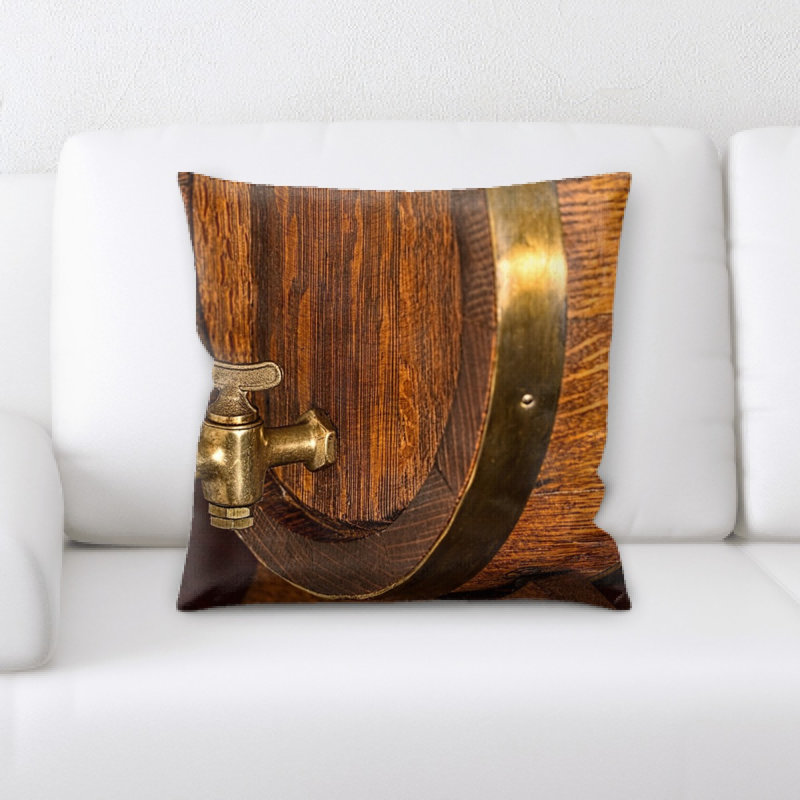 Coussin en tonneau de bière