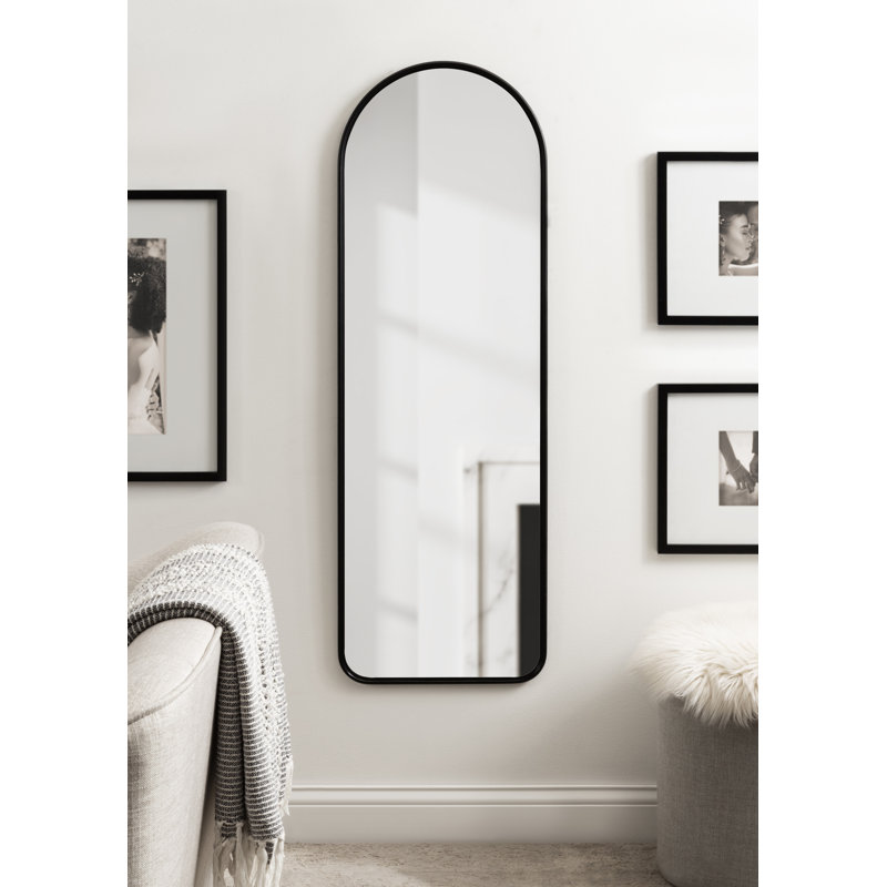 Jodyne Accent Mirror, Black, 47.25" x 15.75"