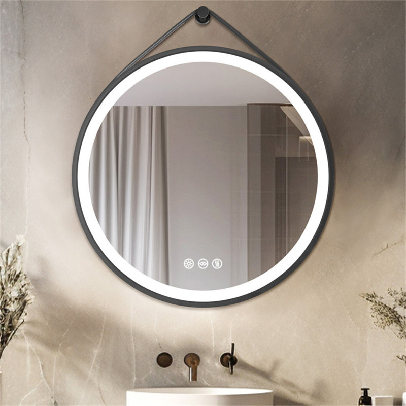Darita Aluminium Round Mirror, 80cm x 80cm
