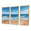 Ensemble de salon art mural bleu et blanc italien Beachside Escape II-462477385-462477490
