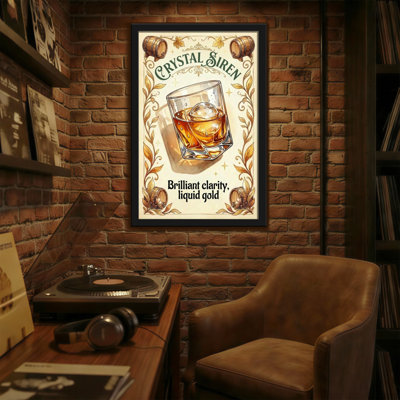 Impression sur verre Fashion Crystal Siren Whisky