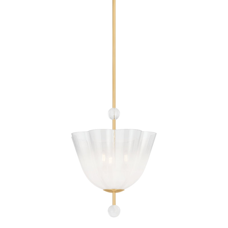 Cambria Heights Lantern in Aged Brass