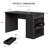 Counter Height Dining Table With Storage, Rectangular Bar Table With Drawer And Wine Rack-321598100-308683672