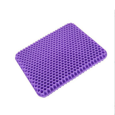 Purple Rectangle Lumbar Cushion Pad