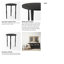 Table de bout Bates