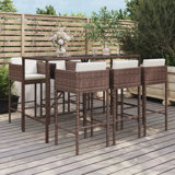 Metal Bar Set with Stools