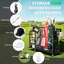 Heavy-Duty Golf Bag Organizer with Lockable Wheels