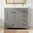 36" Gray Bathroom Vanity with Ceramic Sink Combo, Abundant Storage Cabinet -2 Soft close doors and 5 drawers-98354383