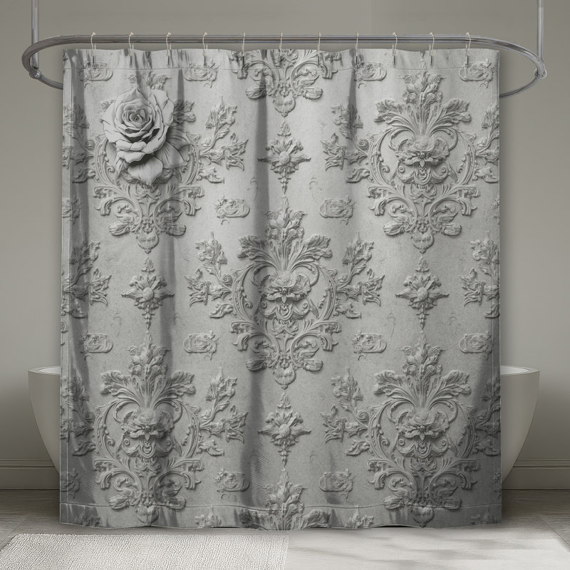 Rideaux de douche Ornate Floral, 70in W x 72in H