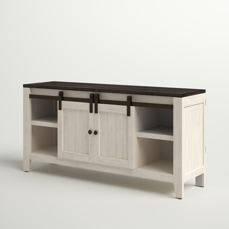 Carmencita TV Stand for TVs, Vintage White