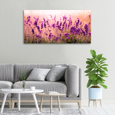 Lavender - No Frame Print on Glass