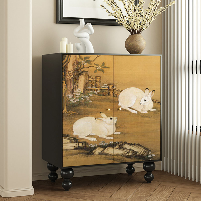 16 Pair Solid Wood Shoe Storage Cabinet