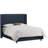 Upholstered Metal Wingback Bed-22855933-14891447