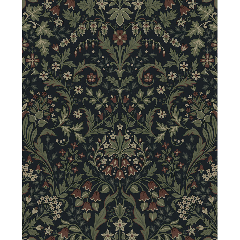 Filigree Floral Vintage Peel And Stick Wallpaper