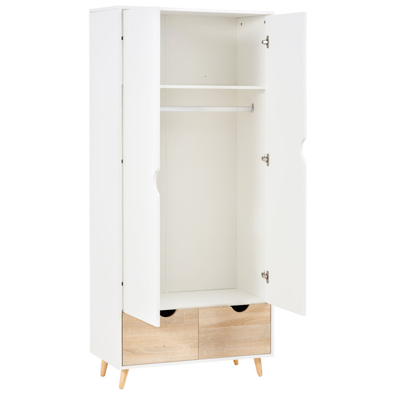 2 Door Manufactured Wood Wardrobe