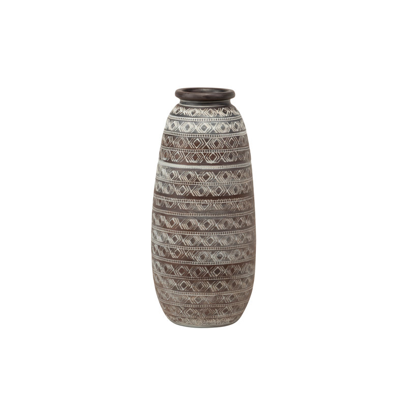 Ceramic / Porcelain Floor Vase, 60cm H x 26cm W x 26cm D, Brown