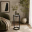 Ensemble de 2 tables d'appoint en marbre