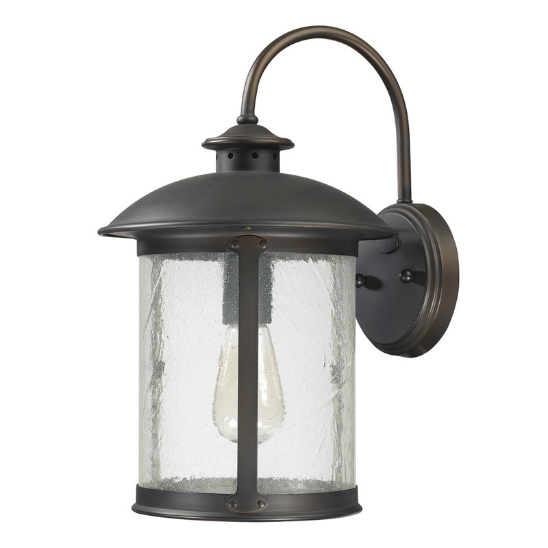 Lanterne murale d'extérieur 1 lumière Hallman, H 15,25 po x l 9,5 po x P 10,75 po