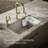 Riverby 33" x 22" x 9-5/8" Under-Mount Single-Bowl Kitchen Sink with Accessories-117467283