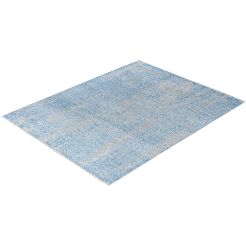 Overdyed One-of-a-Kind 7' 10" X 10' 1" Hand Knotted Area Rug