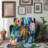 Vibrant Ice Vortex Throw Blanket-98854939