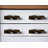 Set of Six Distressed Bronze Twisted Geometric Metal Drawer Pull Knobs