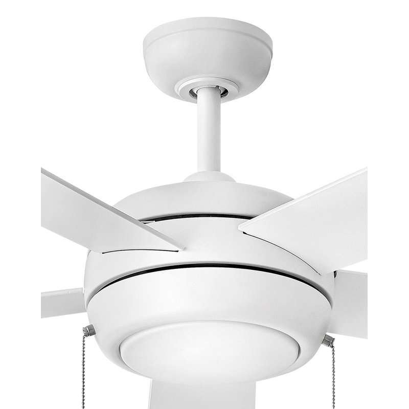 Marcin 52'' Ceiling Fan with LED Lights, Chalk White with Chalk White Blade