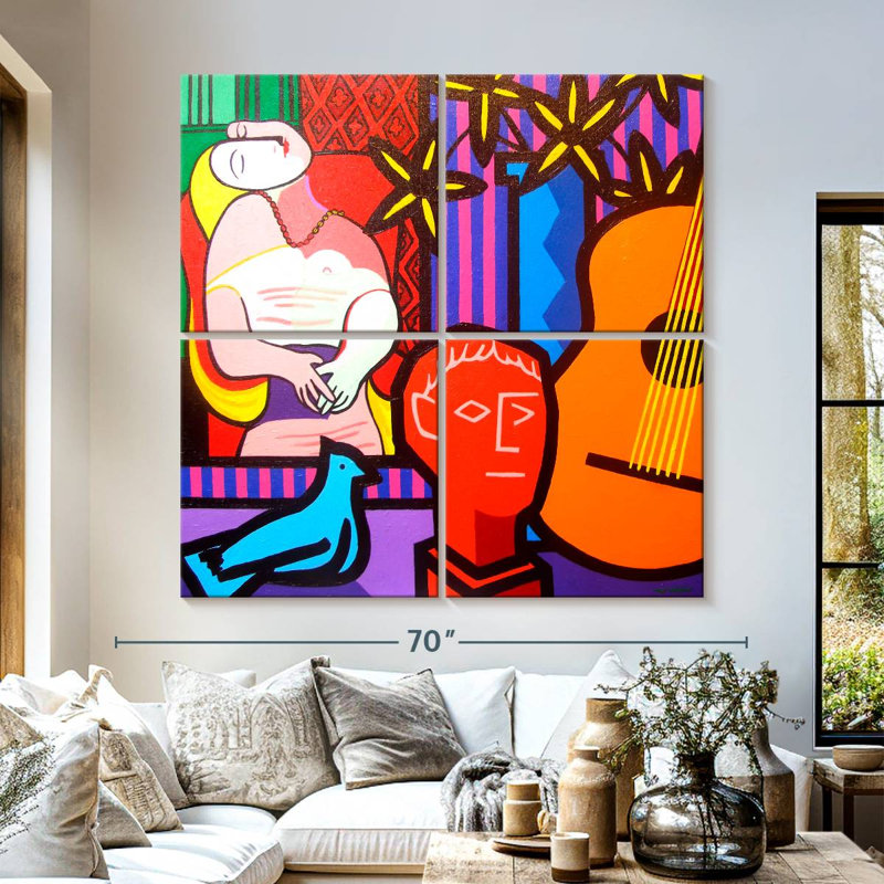Senne nature morte avec Picassos rêve, H 57 po x l 57 po