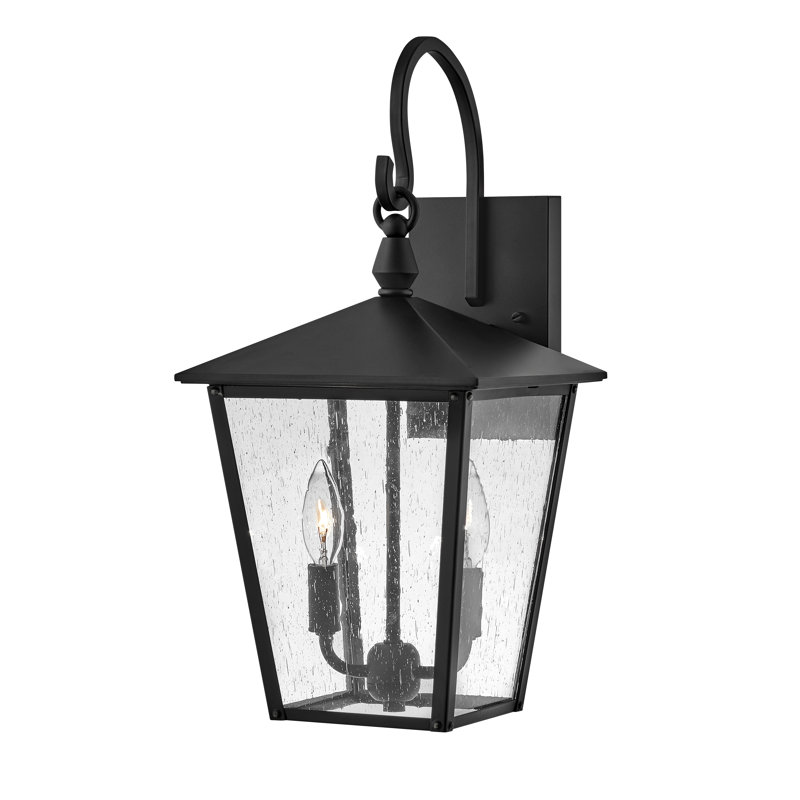 Lanterne murale d'extérieur à 3 ampoules Huntersfield, Noir, H 18,75 po x l 9 po x P 10,75 po