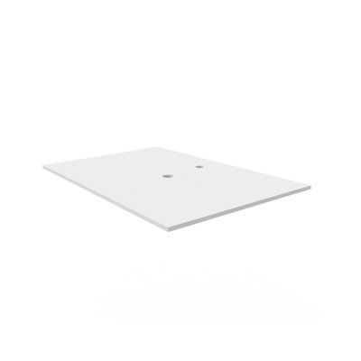 Morden 30" Solid Surface Bathroom Vanity Top for Vessel Sink - White